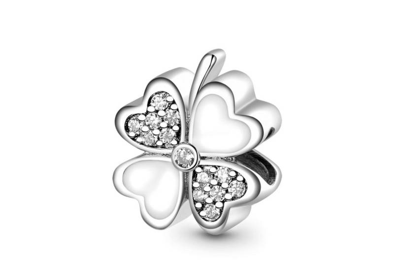 Gnoce Bead Gnoce Charm Kleeblatt GAC063 Silber von Gnoce
