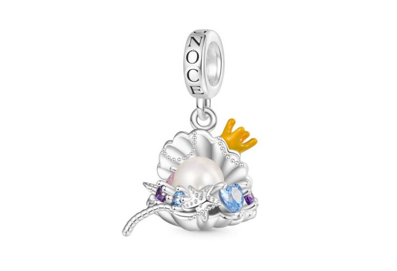 Gnoce Bead Gnoce Charm Muschel IAC117 Silber von Gnoce