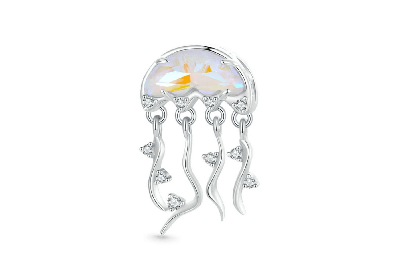 Gnoce Bead Gnoce Charm Qualle HSC038 Silber von Gnoce