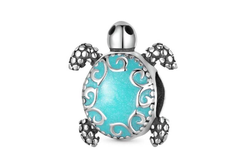 Gnoce Bead Gnoce Charm Schildkröte Türkis IDC155 Silber von Gnoce