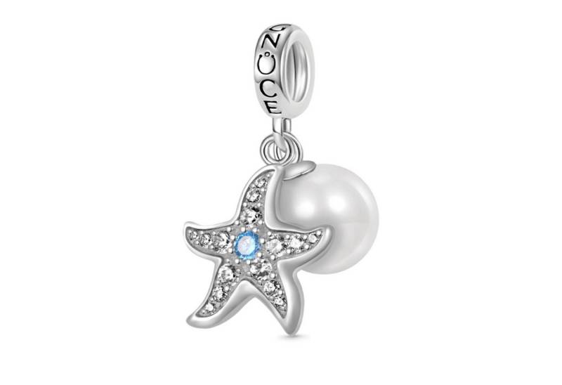 Gnoce Bead Gnoce Charm Seestern Perle Silber GNC 110 von Gnoce