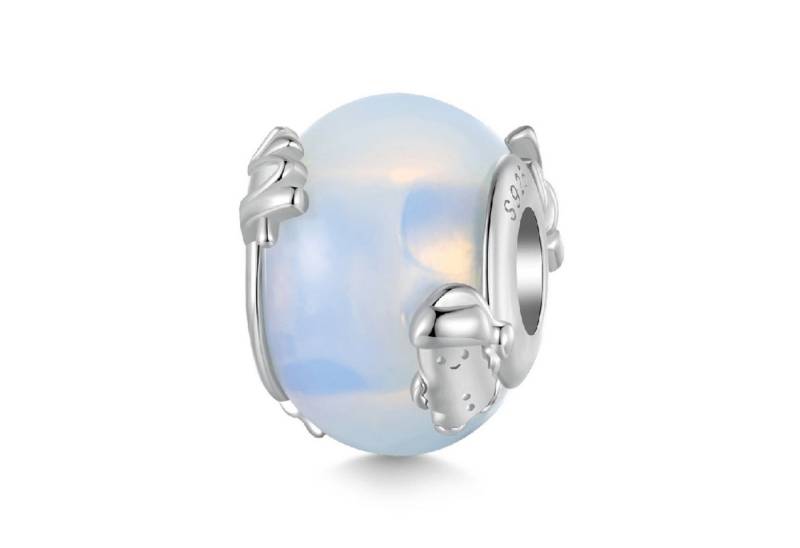 Gnoce Bead Gnoce Charm Weihnachten Regenbogen Silber IOC096 von Gnoce