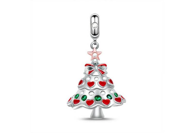 Gnoce Bead Gnoce Charm Weihnachtsbaum Silber DGN052 von Gnoce