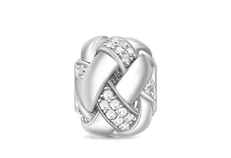 Gnoce Bead Gnoce Charm Zirkonia-Knoten BSCS55 Silber von Gnoce