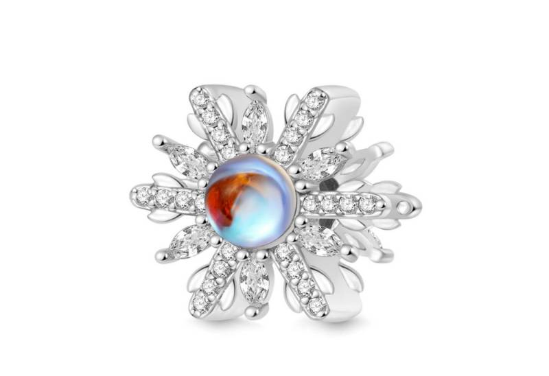 Gnoce Bead Gnoce Charm funkelnde Schneeflocke Silber HYC052 von Gnoce