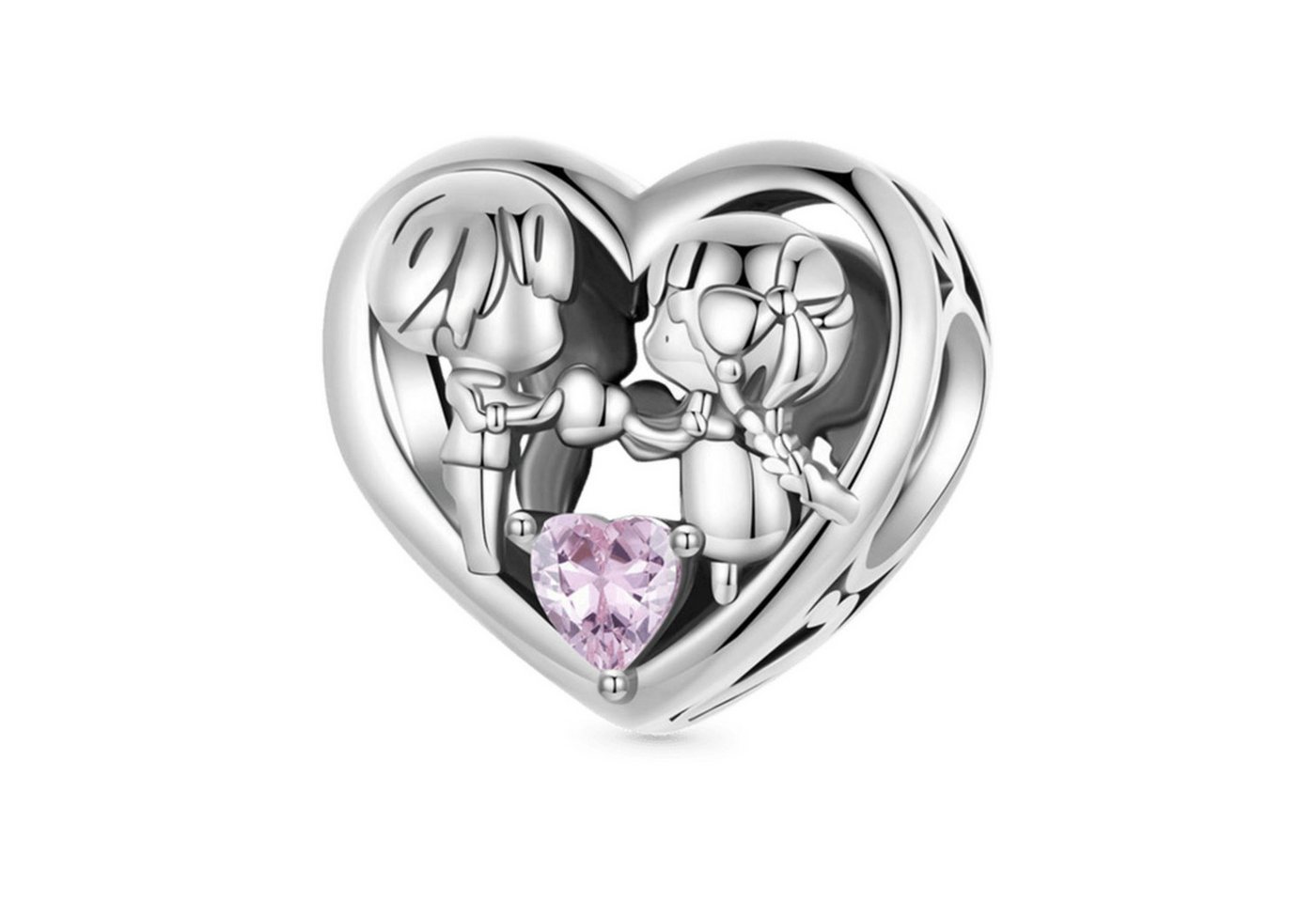 Gnoce Bead Gnoce Ehepaar-Herscharm HOC011 Silber von Gnoce