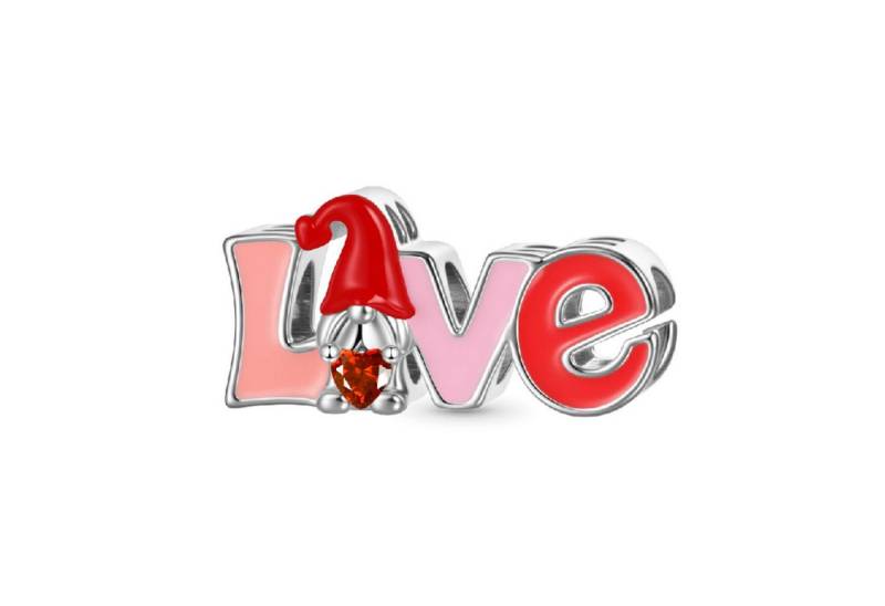 Gnoce Bead Gnoce LOVE-Charm JYC109 Silber von Gnoce
