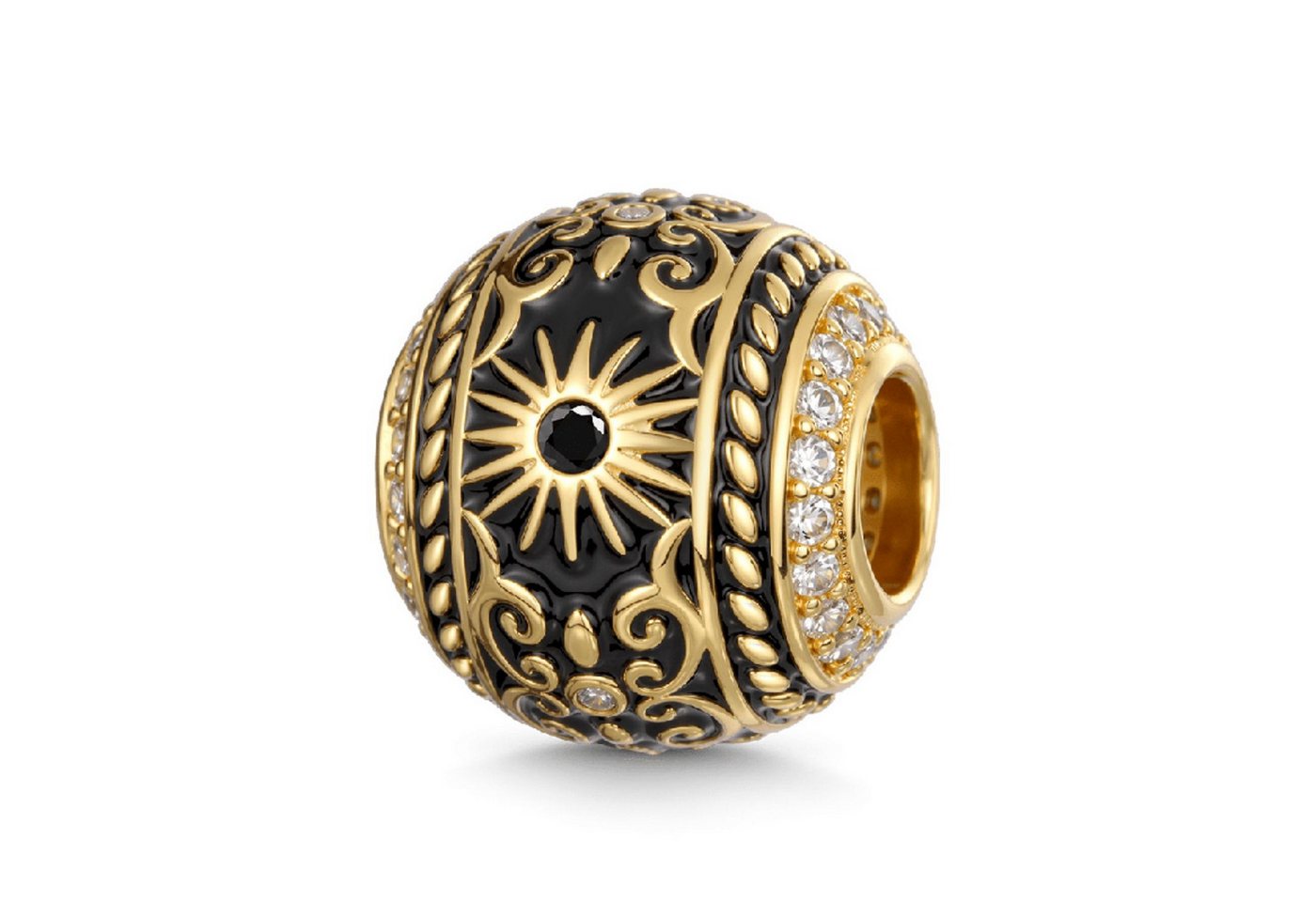 Gnoce Bead Gnoce Retro Charm JGC035 Silber vergoldet von Gnoce