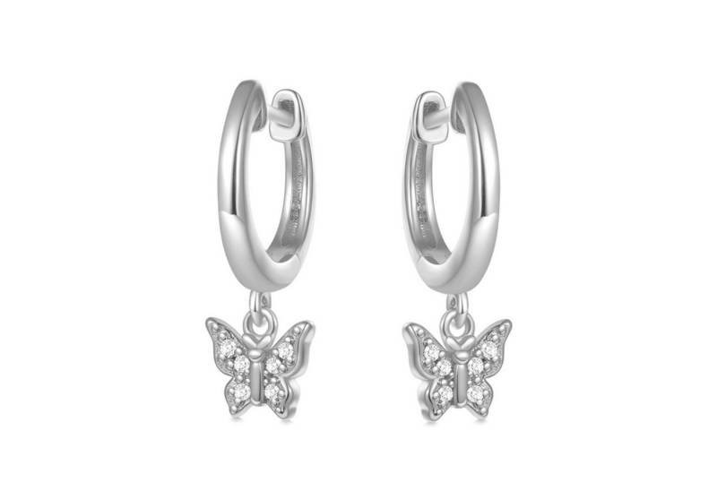 Gnoce Ohrring-Set Gnoce Creolen mit Schmetterling HAE203 von Gnoce