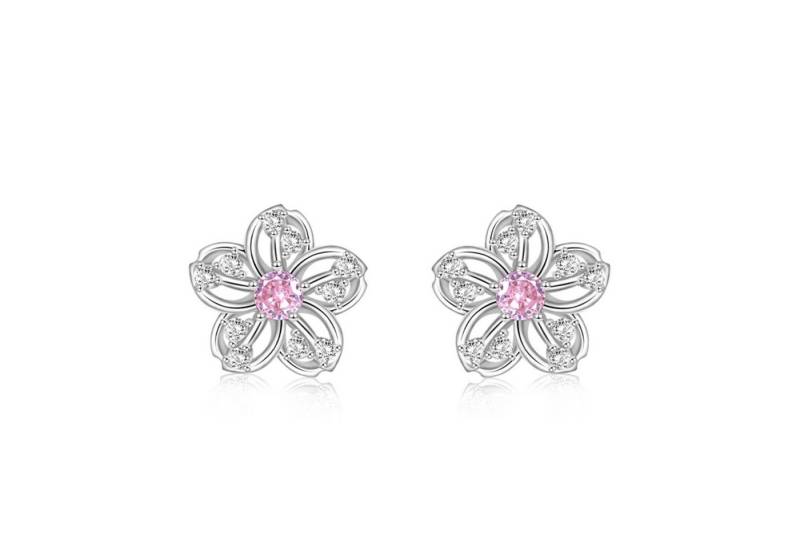 Gnoce Ohrring-Set Gnoce Ohrstecker Kirschblüten FDE082 Silber von Gnoce