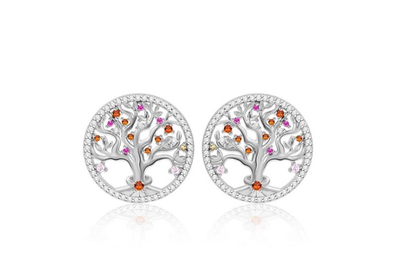 Gnoce Ohrring-Set Gnoce Ohrstecker Lebensbaum FJE155 Silber von Gnoce