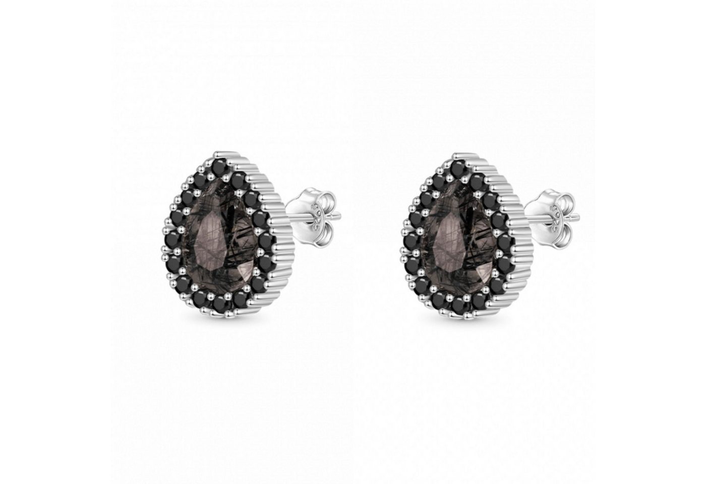 Gnoce Ohrring-Set Gnoce Ohrstecker Schwarzer Rutilquarz IGE213 Silber Gnoce Ohrring-Set Gnoce Ohrstecker Schwarzer Rutilquarz IGE213 Silber von Gnoce