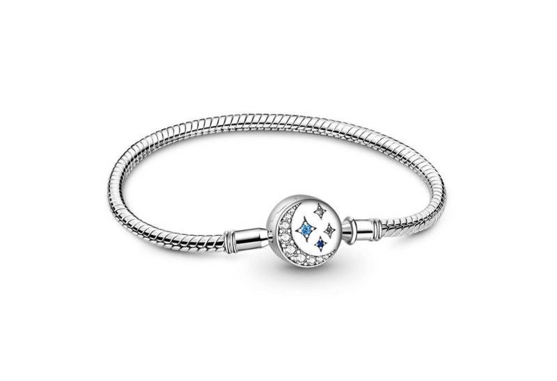 Gnoce Perlenarmband Gnoce Armband Mond GNB027-17 Edelstahl/Silber von Gnoce