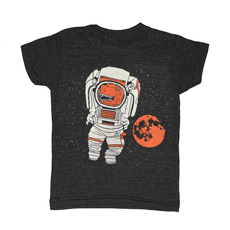 Kinder Astronaut T-Shirt Retro Scifi T-Shirt Lustiges Dino Trex Tyrannosaurus Rex Weltraum Starwars Raum Mars Mond Stern Planet Nasa Tshirt von GnomEnterprises