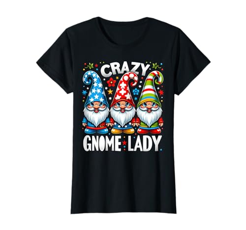 Damen Wichtel Shirt Lustig Gartenzwerg Liebhaber Verrückte Zwerg Dame T-Shirt Damen Wichtel Shirt Lustig Gartenzwerg Liebhaber Verrückte Zwerg Dame T-Shirt von Gnome Funny Garden Gnome Lover Crazy Gnome Lady