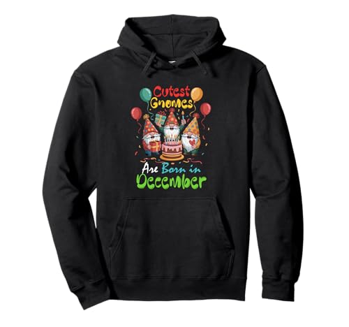 Cutest Gnomes Funny Birthday December Colorful Costume Kids Pullover Hoodie von Gnomes Birthday Costume