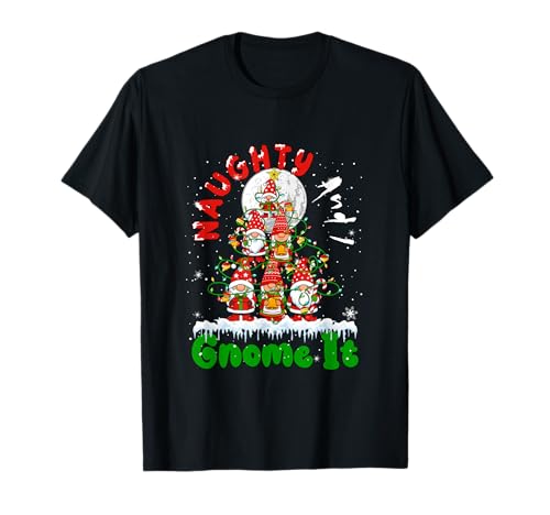 Naughty and I GNOME It Xmas Tree Group Gnomies Matching Kids T-Shirt Naughty and I GNOME It Xmas Tree Group Gnomies Matching Kids T-Shirt von Gnomes Christmas Costume