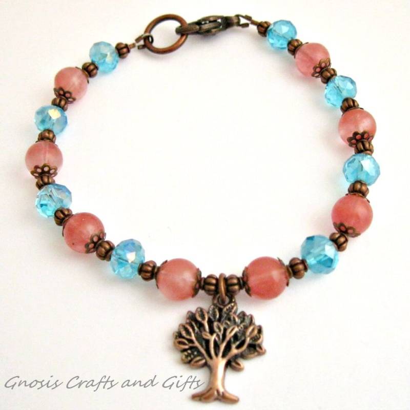 Frauen Oder Teenager Mädchen Kupfer Baum Des Lebens Bettelarmband Frauen Oder Teenager Mädchen Kupfer Baum Des Lebens Bettelarmband von GnosisCraftsandGifts