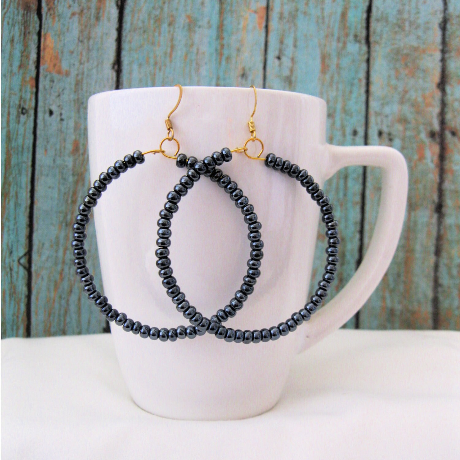 Gunmetal - Memory Wire Creolen, Erhältlich in Silber Oder Gold, Für Frauen Jugendliche Gunmetal - Memory Wire Creolen, Erhältlich in Silber Oder Gold, Für Frauen Jugendliche von GnosisCraftsandGifts