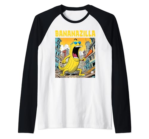 Bananazilla Banana Baseball Monster Bananas Kinder Jugend Jungen Raglan von Go Bananas Store