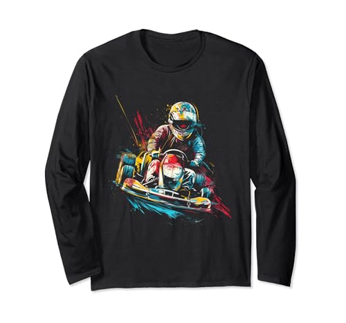 Go Kart Racing Jungen Kinder Racer Langarmshirt von Go Kart Racing Apparel Co.