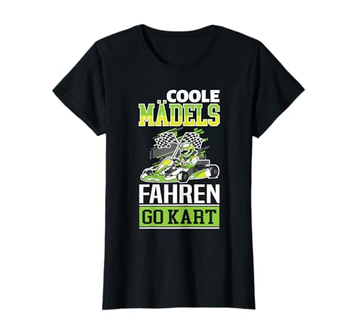 Cooles Mädchen fahren Gokart Racer Racing Kart Gokart T-Shirt Cooles Mädchen fahren Gokart Racer Racing Kart Gokart T-Shirt von Go Kart Rennsport Kartfahren Kartbahn Reifen