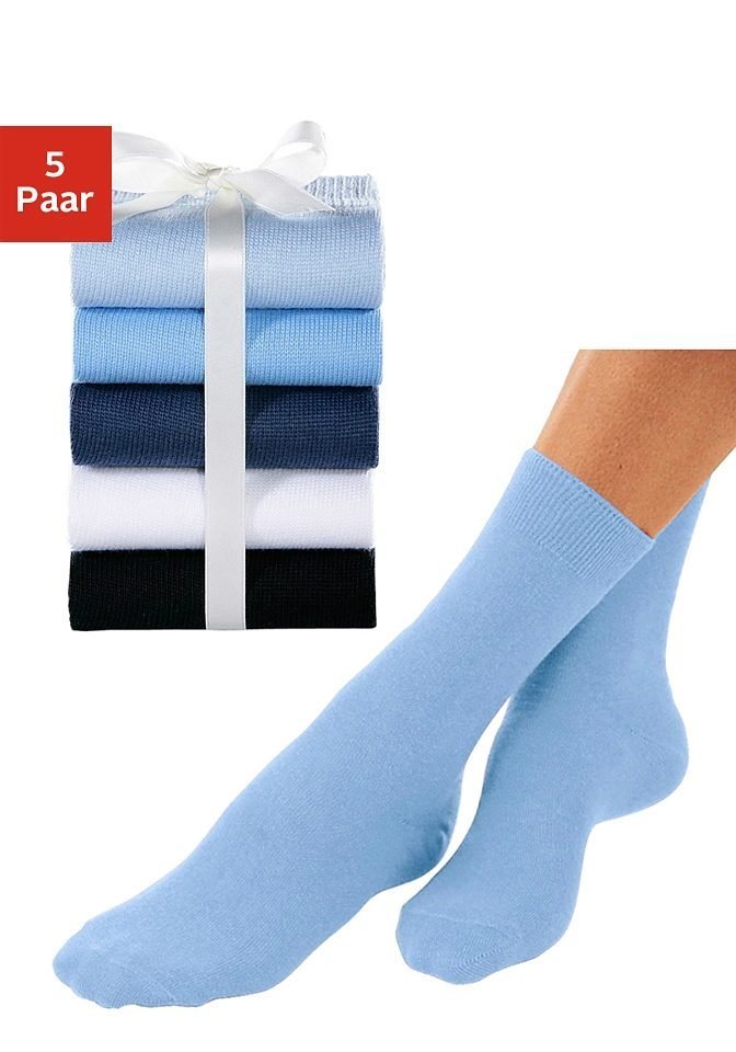 Go in Basicsocken (Set, 5-Paar) unifarben von Go in