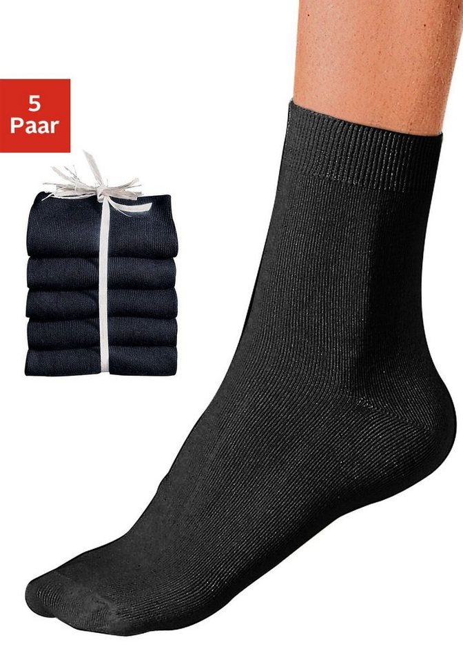 Go in Basicsocken (Set, 5-Paar) unifarben von Go in