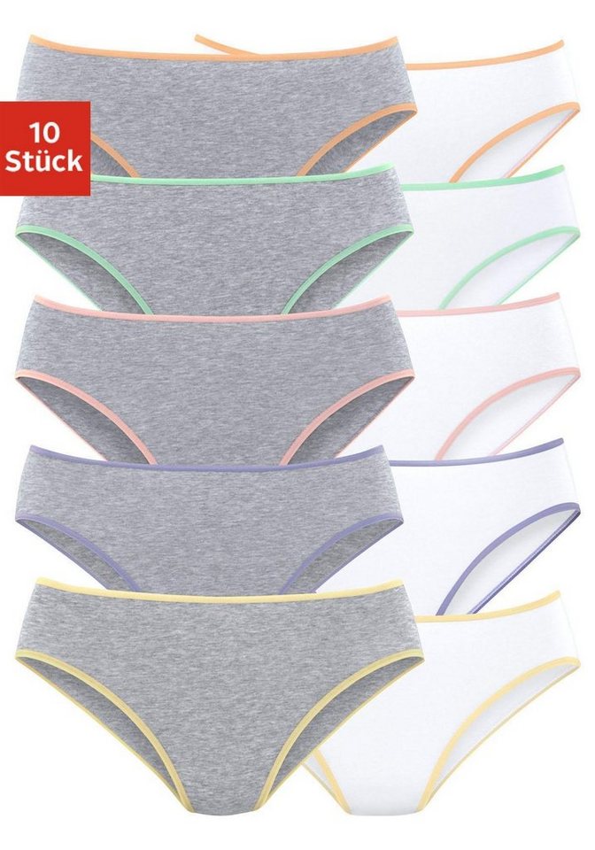 petite fleur Bikinislip (Packung, 10-St) aus elastischer Baumwolle von petite fleur