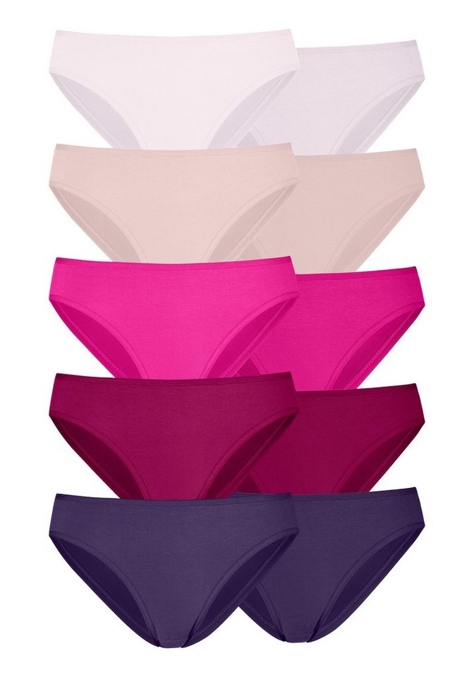 petite fleur Bikinislip (10er-Pack) aus elastischer Baumwolle von petite fleur