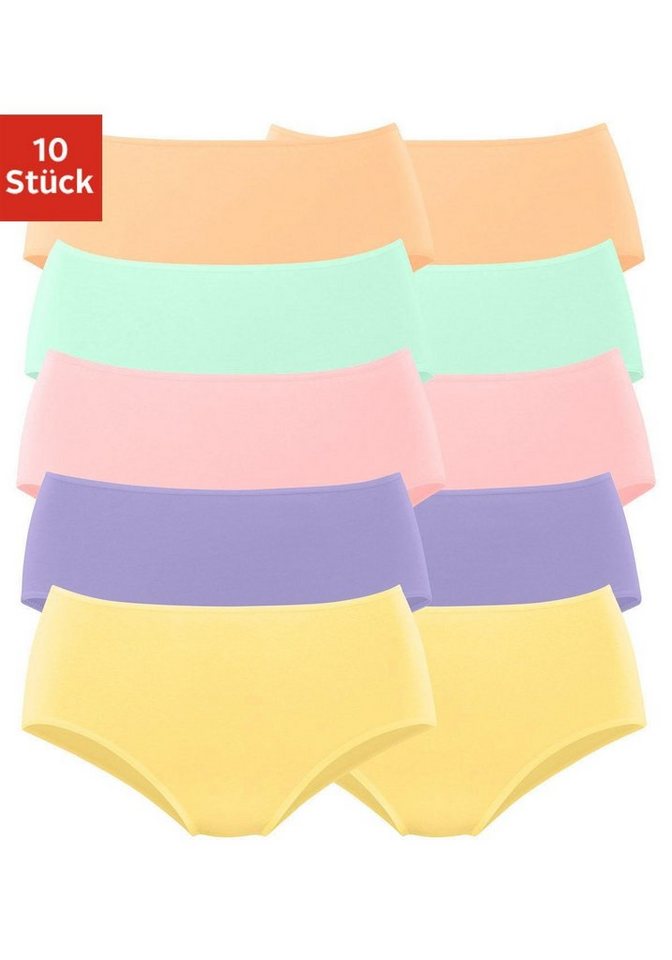 petite fleur Hüftslip (10er-Pack) aus elastischer Baumwolle von petite fleur