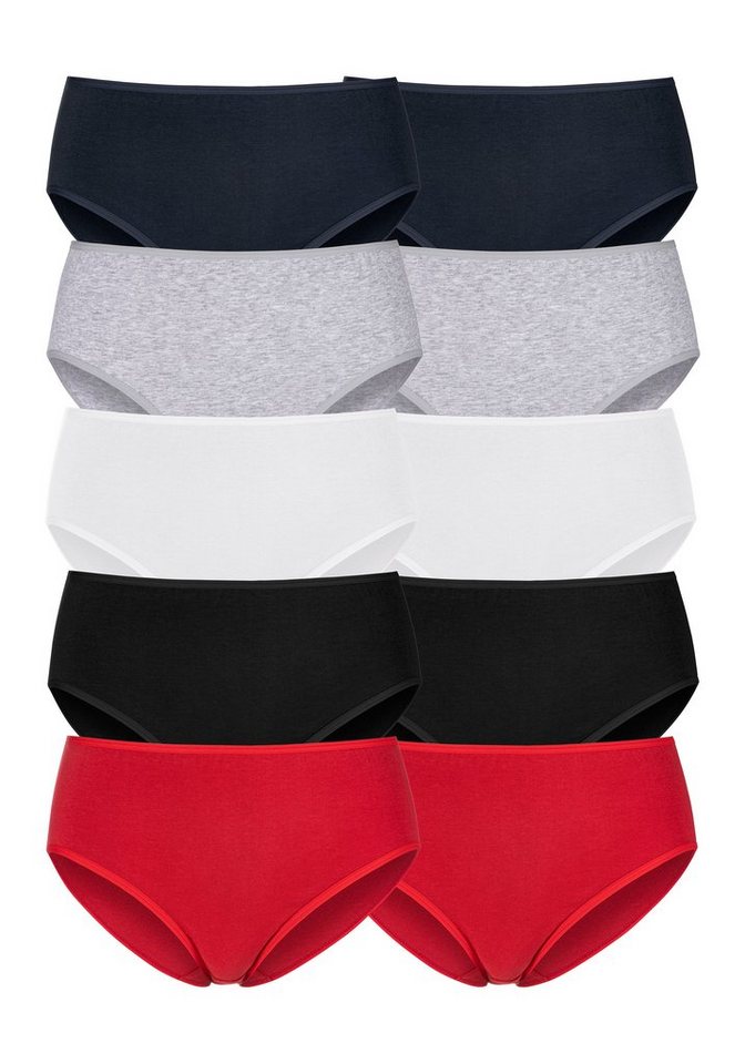 petite fleur Hüftslip (10er-Pack) aus elastischer Baumwolle von petite fleur