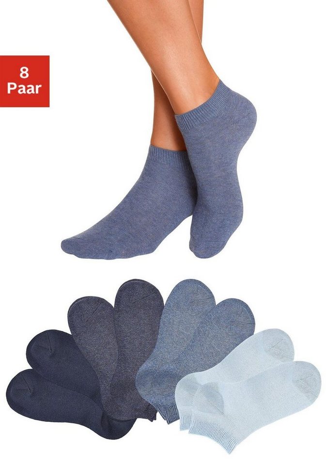 Go in Kurzsocken (Set, 8-Paar) uni in Basic Farben von Go in