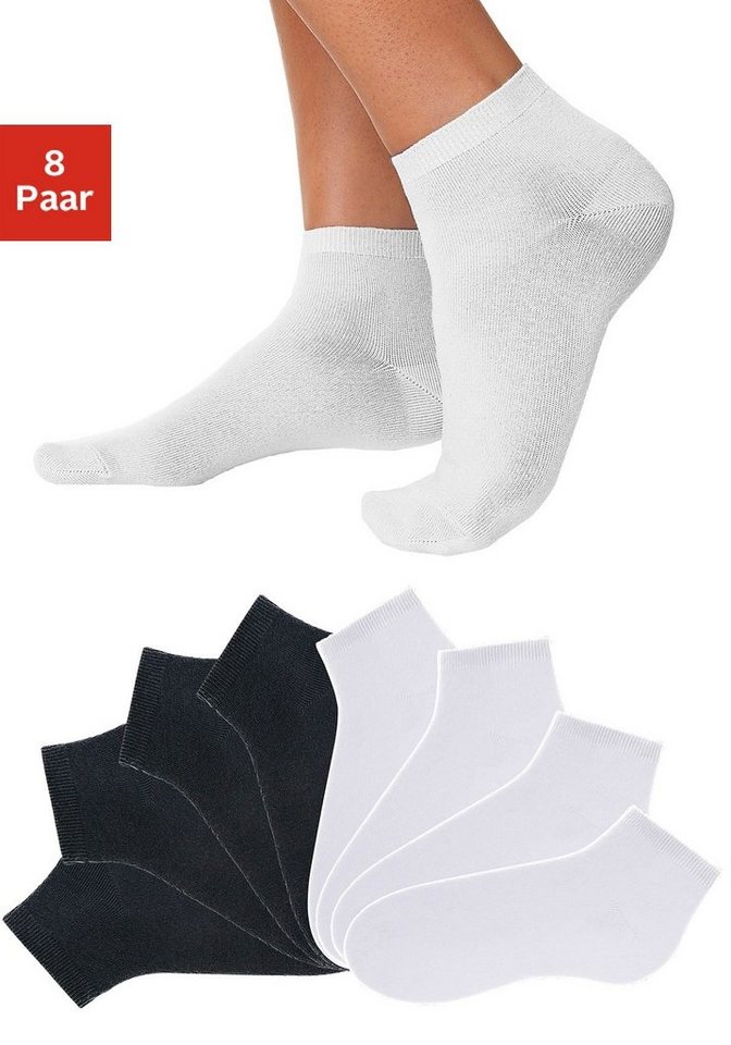 Go in Kurzsocken (Set, 8-Paar) uni in Basic Farben von Go in