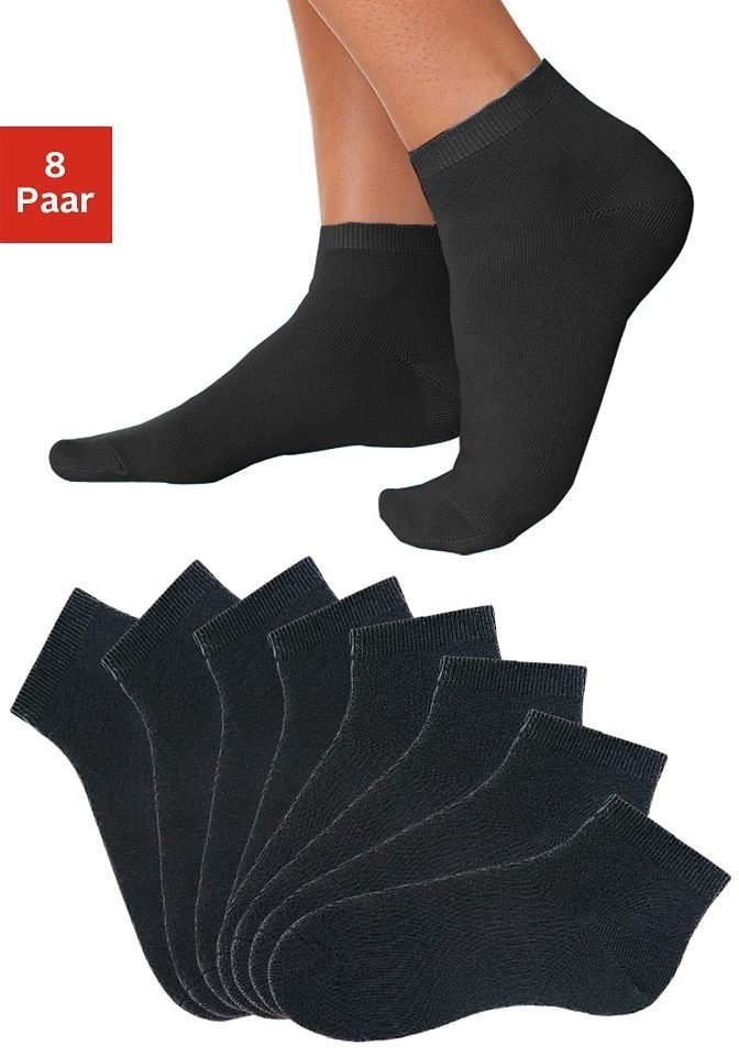 Go in Kurzsocken (Set, 8-Paar) uni in Basic Farben von Go in