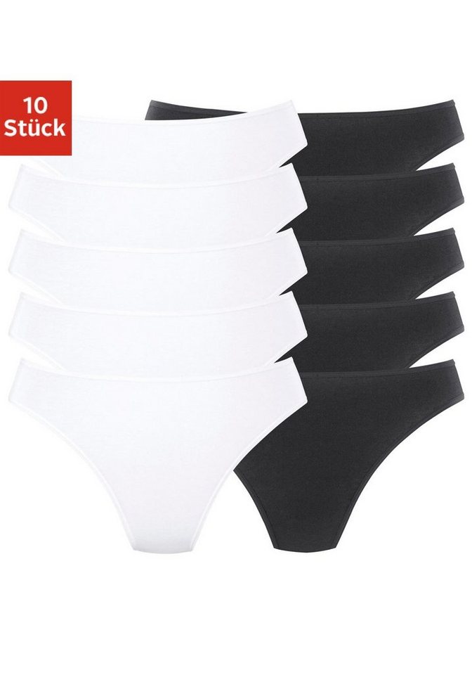 petite fleur String (10er-Pack) aus elastischer Baumwolle von petite fleur