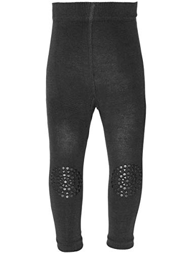 GoBabyGo Baby Leggings mit ABS Noppen an Knien (74/80, Schwarz) - Kleinkinder Krabbel Leggins, Produziert in Europa | Mädchen, Junge von GoBabyGo