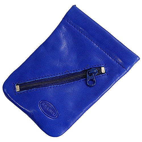 GoBago Branco Leder Schlüsseltasche Schlüsseletui Rindleder Schlüsselmappe Schlüssel Etui (Blau) von GoBago