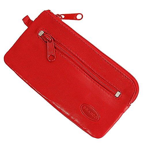 GoBago Branco Schlüsseltasche Leder Schlüsseletui Schlüsselmappe für Autoschlüssel Schlüssel Etui (Rot) von GoBago