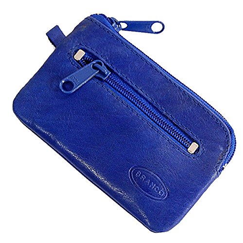 GoBago Branco kleine Schlüsseltasche Leder Schlüsseletui Schlüsselmappe Schlüssel Etui (Blau) von GoBago