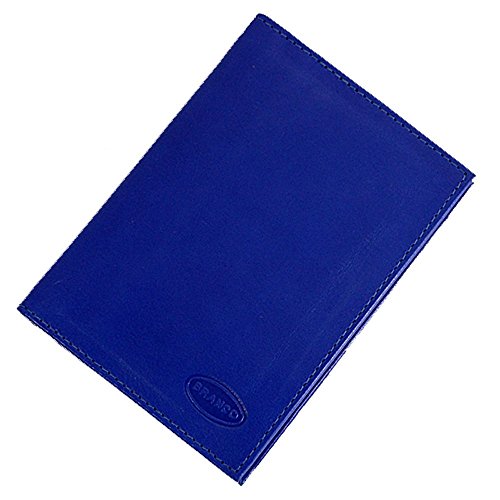 Leder Ausweishülle Ausweisetui ideal fürs Auto Basic Ausweismappe Etui (Blau) von GoBago