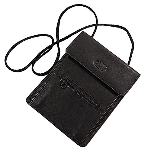 GoBago Brustbeutel Brusttasche Gürteltasche Gürtelbörse Börse Security Wallet (schwarz) von GoBago