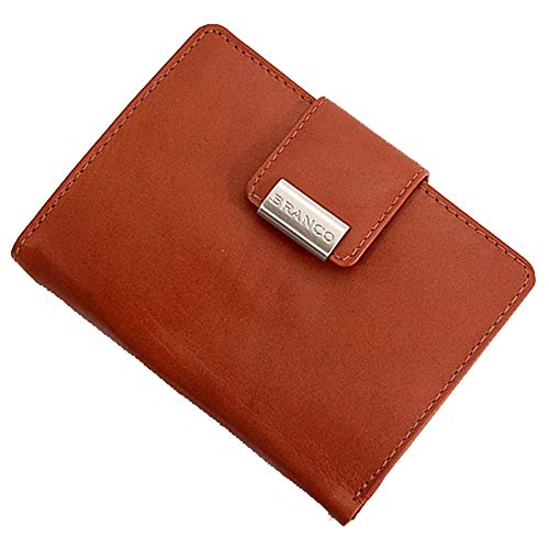 GoBago Damen Geldbörse Leder Damenbörse Börse Portemonnaie Geldbeutel braun von GoBago