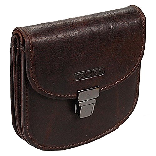 GoBago Damenbörse Leder Geldbeutel Damen Portemonnaie Geldbörse (Braun) von GoBago