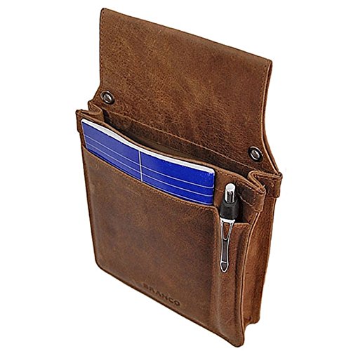 Branco Leder Holster für Kellner, Kellnerholster, Kellnertasche Kellnergeldbörse (Rustbraun) von GoBago