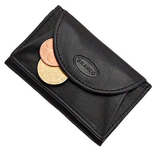 Mini Herren Leder Geldbörse Portemonnaie Minibörse (Schwarz) von GoBago