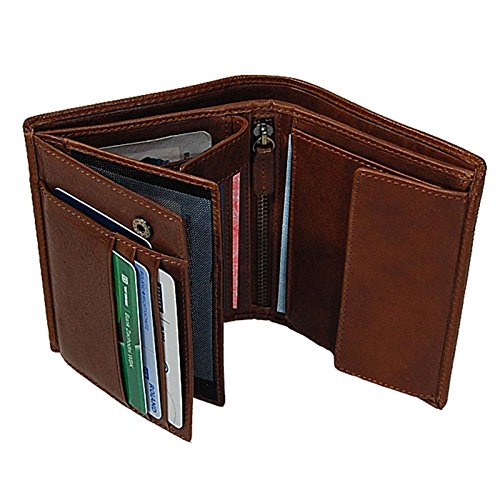 Branco moderner Leder Herren Geldbeutel Kombibörse Geldbörse Wallet Purse braun GoBago von GoBago