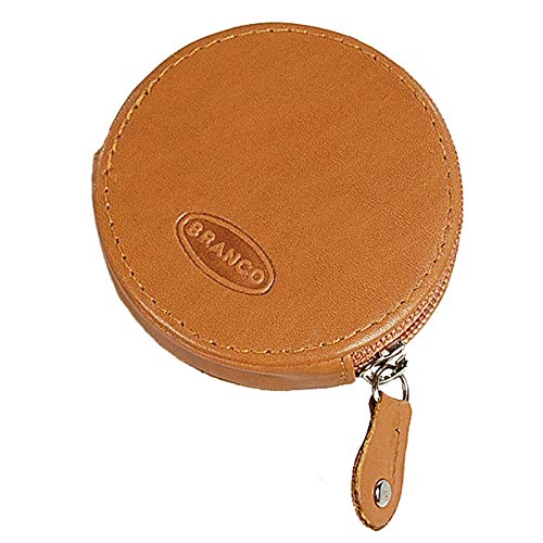 Runde Münzbörse Mini Leder Geldbörse Geldbeutel Portemonnaie Partybörse Börse (Natur) von GoBago