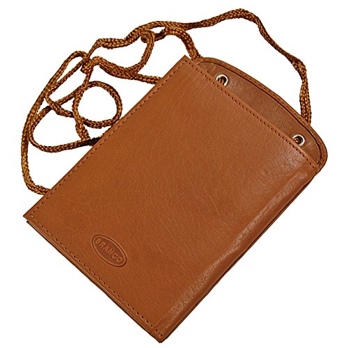 Branco sehr aufwendiger Leder Brustbeutel Brusttasche Umhängebeutel Geldbeutel Security Wallet verfügbar GoBago (Natur) von GoBago