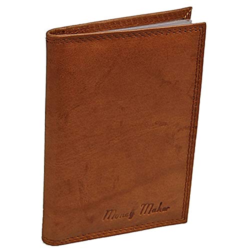 GoBago Ausweisetui Leder Ausweismappe Ausweishülle mit Sichtfenster Kreditkartenetui Führerscheinhülle (Beige) von GoBago